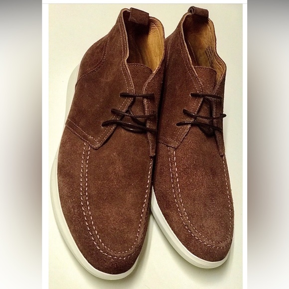 Men's 7 Brown Suede DRIVER CLUB USA Lace Up Chukka Boots - Picture 6 of 10
